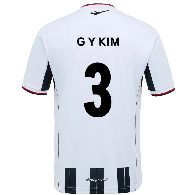 Danxen Børn Yu-Geon Kim #3 Sort Rød Udebane Spillertrøjer 2025/26 Trøje T-Shirt