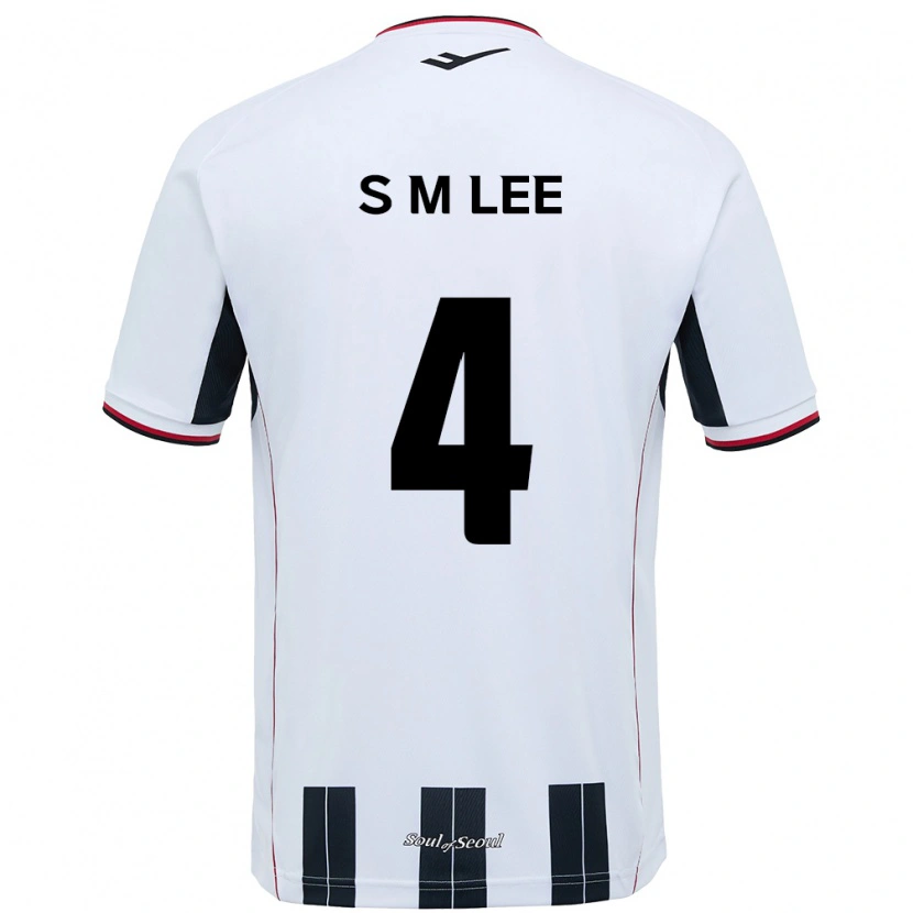 Danxen Børn Sang-Min Lee #4 Sort Rød Udebane Spillertrøjer 2025/26 Trøje T-Shirt