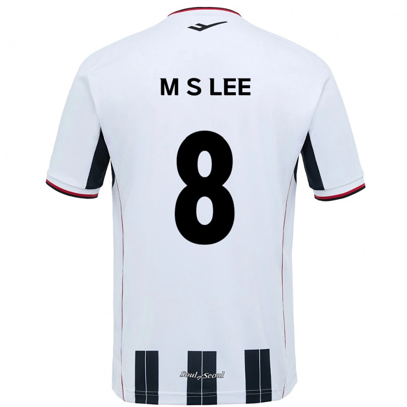 Danxen Børn Seung-Mo Lee #8 Sort Rød Udebane Spillertrøjer 2025/26 Trøje T-Shirt