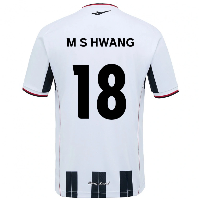 Danxen Børn Seong-Min Hwang #18 Sort Rød Udebane Spillertrøjer 2025/26 Trøje T-Shirt