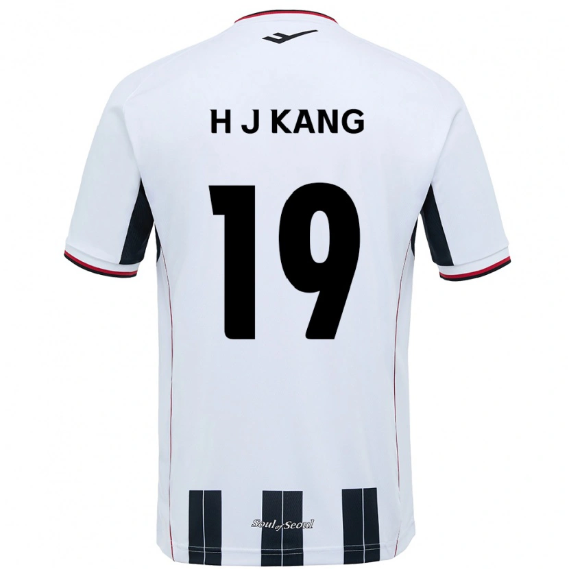 Danxen Børn Ju-Hyeok Kang #19 Sort Rød Udebane Spillertrøjer 2025/26 Trøje T-Shirt