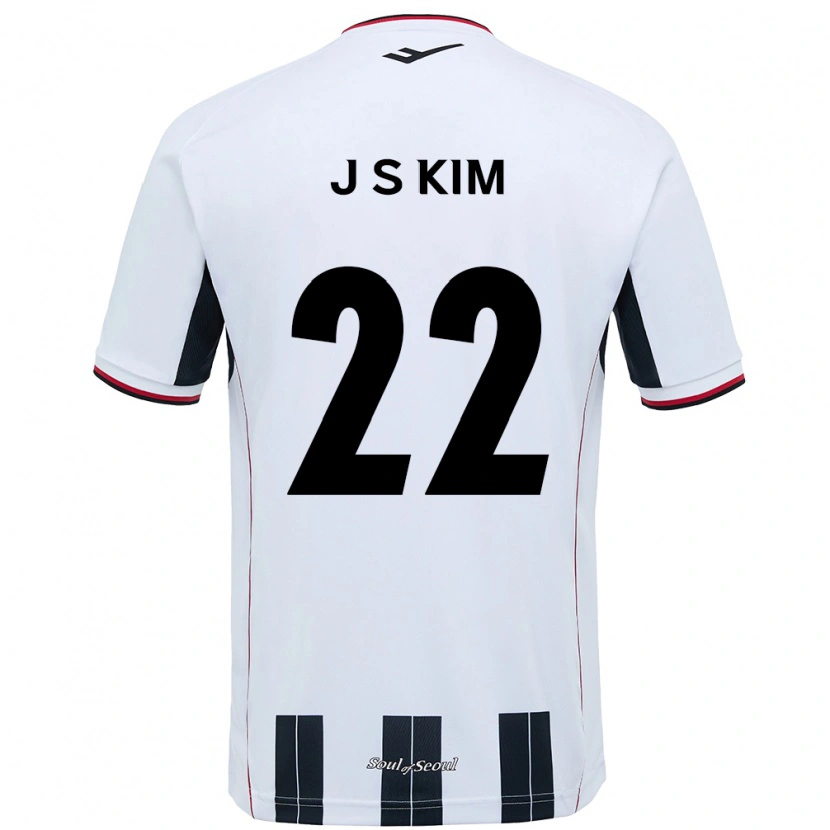 Danxen Børn Jin-Su Kim #22 Sort Rød Udebane Spillertrøjer 2025/26 Trøje T-Shirt