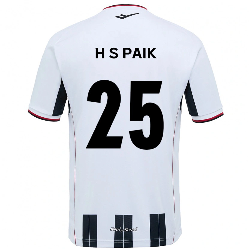 Danxen Børn Sang-Hoon Paik #25 Sort Rød Udebane Spillertrøjer 2025/26 Trøje T-Shirt