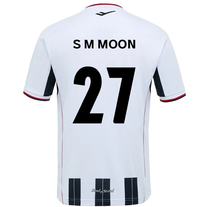 Danxen Børn Seon-Min Moon #27 Sort Rød Udebane Spillertrøjer 2025/26 Trøje T-Shirt