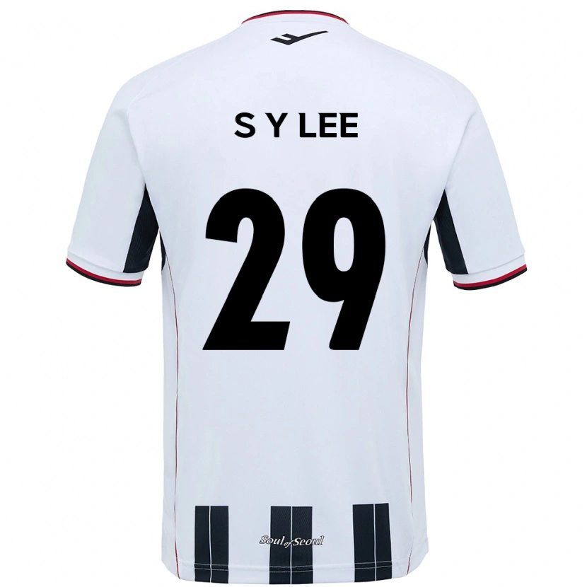 Danxen Børn Seong-Yun Lee #29 Sort Rød Udebane Spillertrøjer 2025/26 Trøje T-Shirt