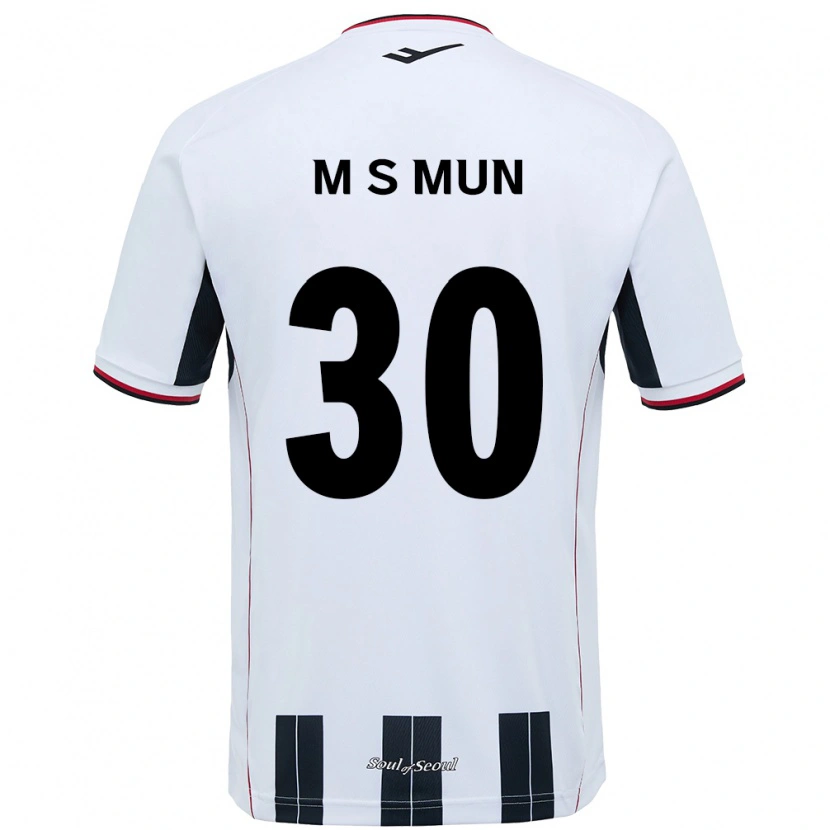 Danxen Børn Seong-Min Mun #30 Sort Rød Udebane Spillertrøjer 2025/26 Trøje T-Shirt