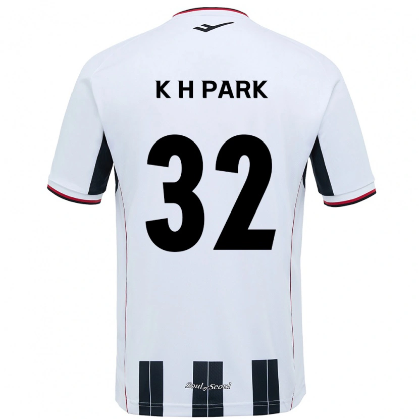 Danxen Børn Han-Kyul Park #32 Sort Rød Udebane Spillertrøjer 2025/26 Trøje T-Shirt