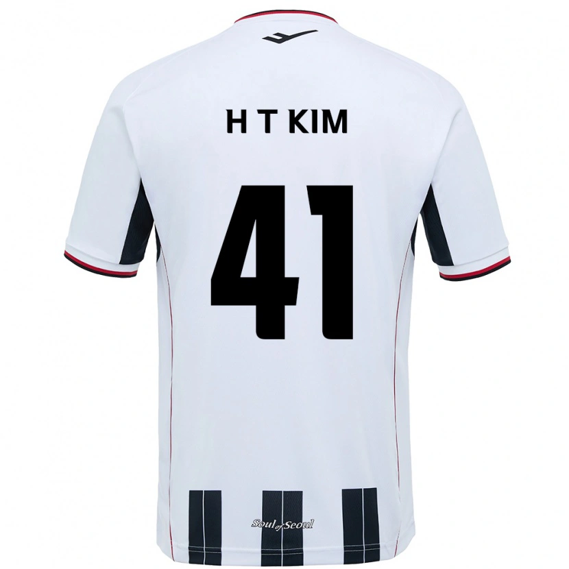 Danxen Børn Tae-Ho Kim #41 Sort Rød Udebane Spillertrøjer 2025/26 Trøje T-Shirt