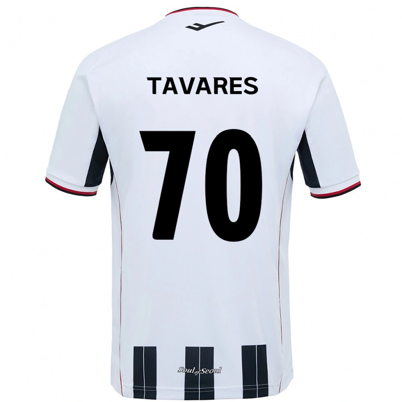 Danxen Børn Ronaldo Tavares #70 Sort Rød Udebane Spillertrøjer 2025/26 Trøje T-Shirt
