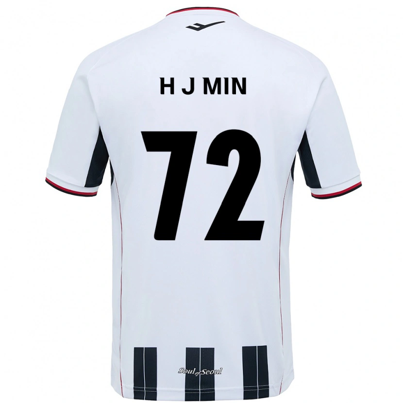 Danxen Børn Ji-Hoon Min #72 Sort Rød Udebane Spillertrøjer 2025/26 Trøje T-Shirt