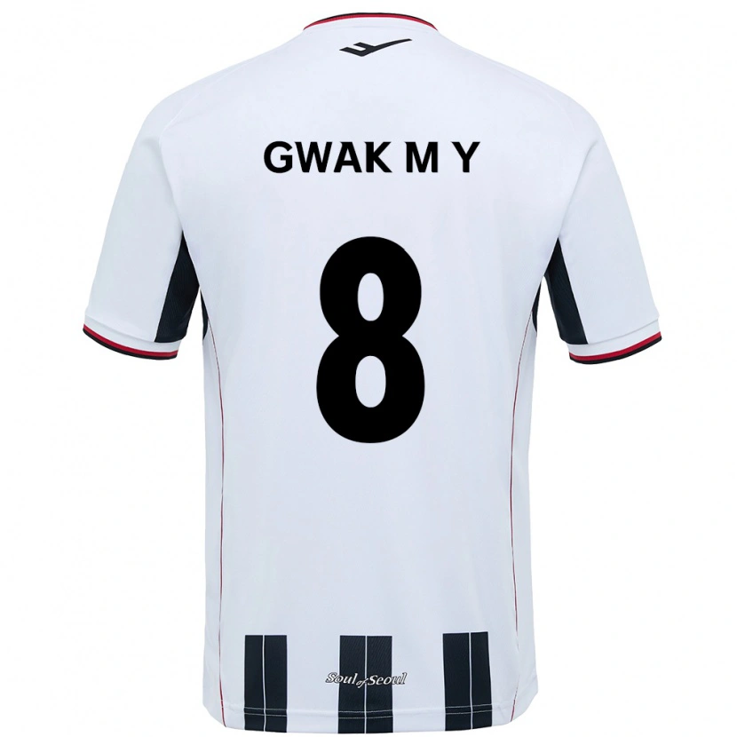 Danxen Børn Gwak Min-Young #8 Sort Rød Udebane Spillertrøjer 2025/26 Trøje T-Shirt