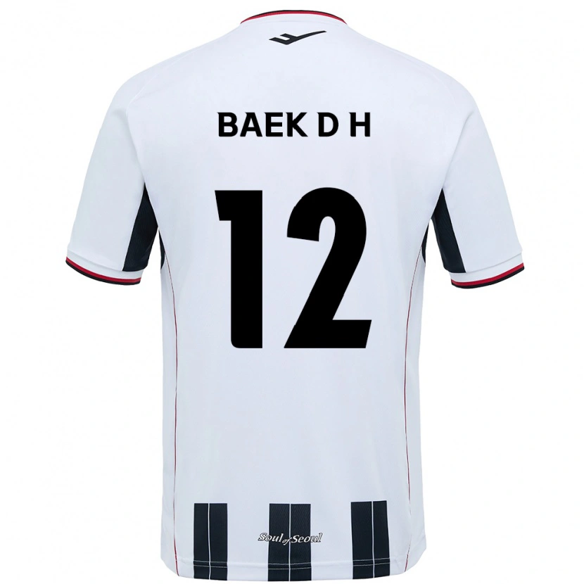 Danxen Børn Baek Do-Hye #12 Sort Rød Udebane Spillertrøjer 2025/26 Trøje T-Shirt
