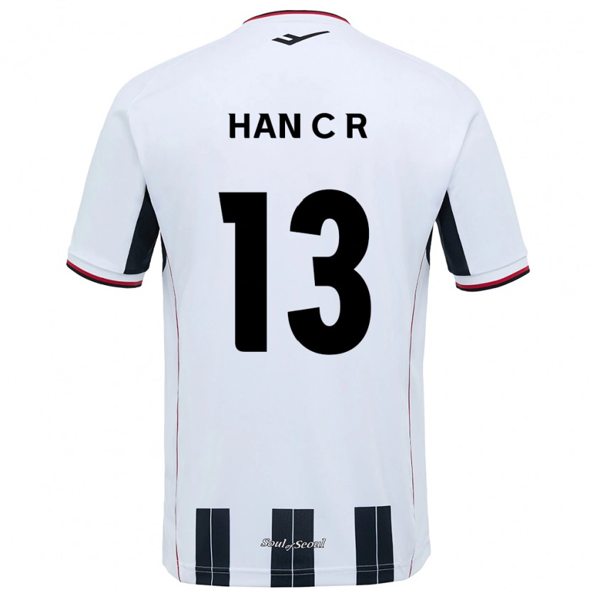 Danxen Børn Han Chae-Rin #13 Sort Rød Udebane Spillertrøjer 2025/26 Trøje T-Shirt