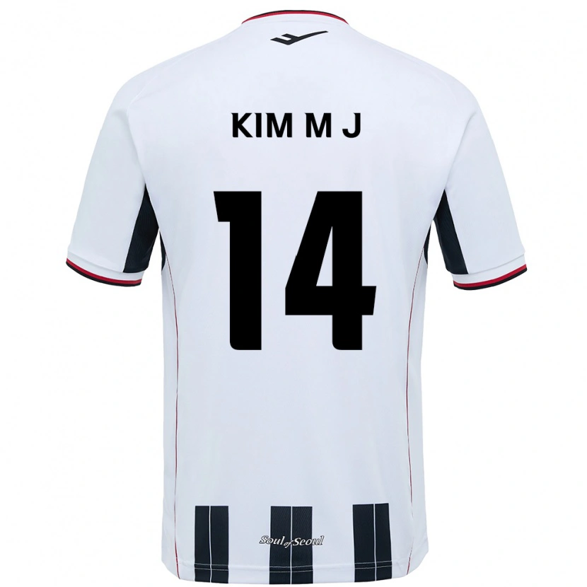 Danxen Børn Kim Min-Ji #14 Sort Rød Udebane Spillertrøjer 2025/26 Trøje T-Shirt