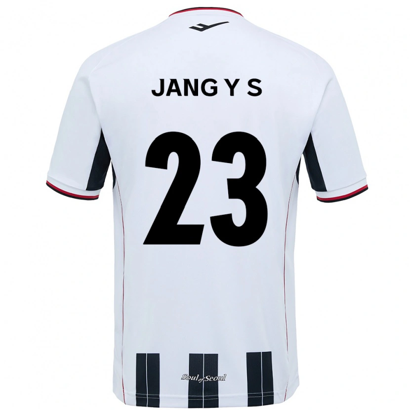 Danxen Børn Jang Yoon-Seo #23 Sort Rød Udebane Spillertrøjer 2025/26 Trøje T-Shirt