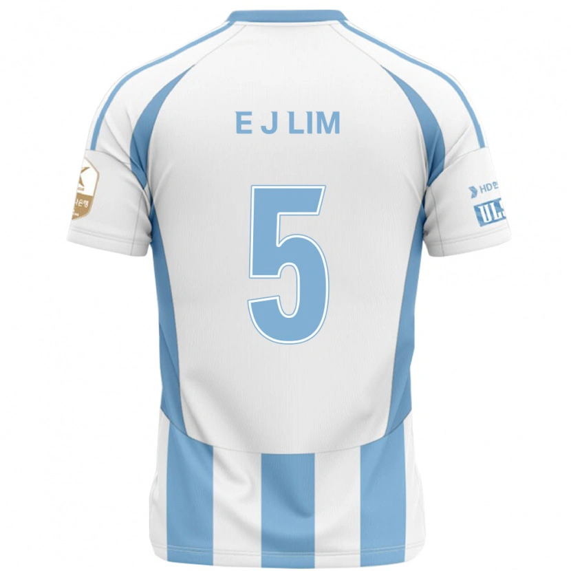 Danxen Børn Jong-Eun Lim #5 Royal Blå Gul Udebane Spillertrøjer 2025/26 Trøje T-Shirt
