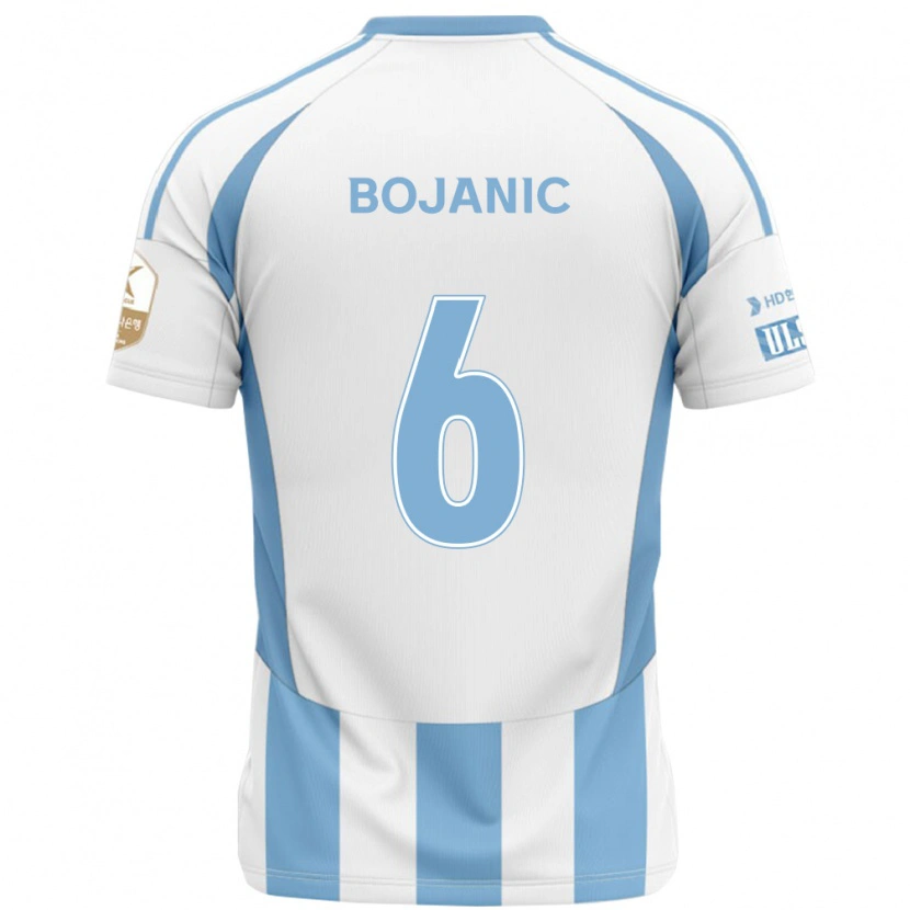 Danxen Børn Darijan Bojanic #6 Royal Blå Gul Udebane Spillertrøjer 2025/26 Trøje T-Shirt