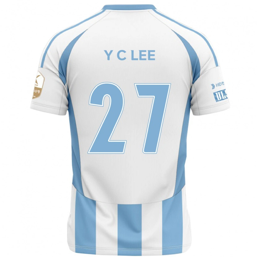 Danxen Børn Chung-Yong Lee #27 Royal Blå Gul Udebane Spillertrøjer 2025/26 Trøje T-Shirt