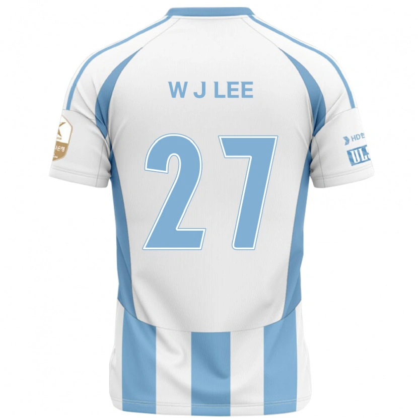 Danxen Børn Ji-Woo Lee #27 Royal Blå Gul Udebane Spillertrøjer 2025/26 Trøje T-Shirt