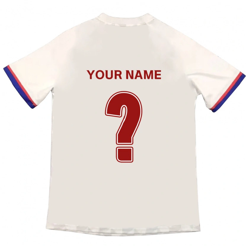 Danxen Børn Dit Navn #0 Royal Blå Rød Udebane Spillertrøjer 2025/26 Trøje T-Shirt