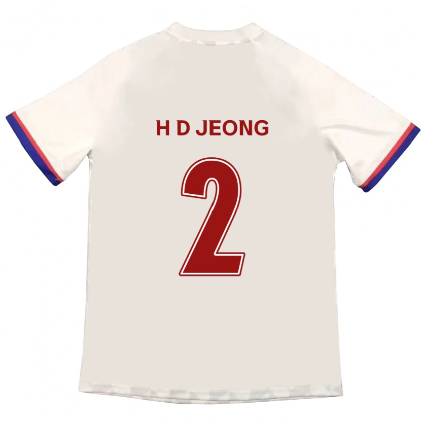 Danxen Børn Dong-Ho Jeong #2 Royal Blå Rød Udebane Spillertrøjer 2025/26 Trøje T-Shirt