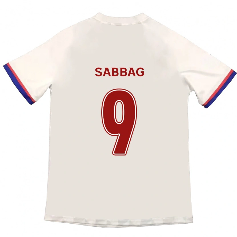 Danxen Børn Pablo Sabbag #9 Royal Blå Rød Udebane Spillertrøjer 2025/26 Trøje T-Shirt