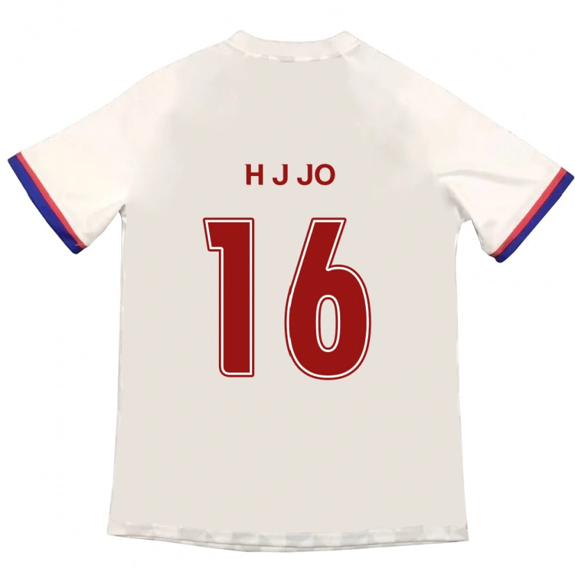 Danxen Børn Jun-Hyun Jo #16 Royal Blå Rød Udebane Spillertrøjer 2025/26 Trøje T-Shirt