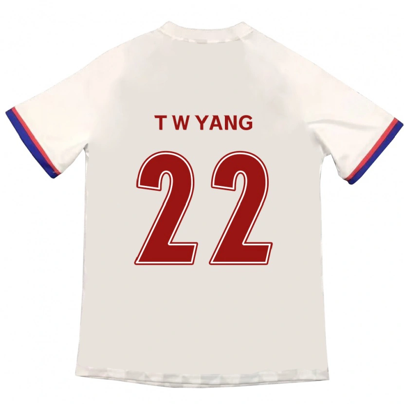 Danxen Børn Tae-Who Yang #22 Royal Blå Rød Udebane Spillertrøjer 2025/26 Trøje T-Shirt