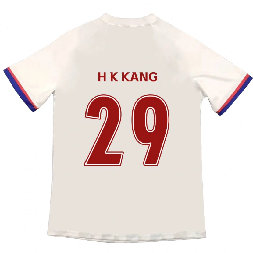 Danxen Børn Kyo-Hun Kang #29 Royal Blå Rød Udebane Spillertrøjer 2025/26 Trøje T-Shirt