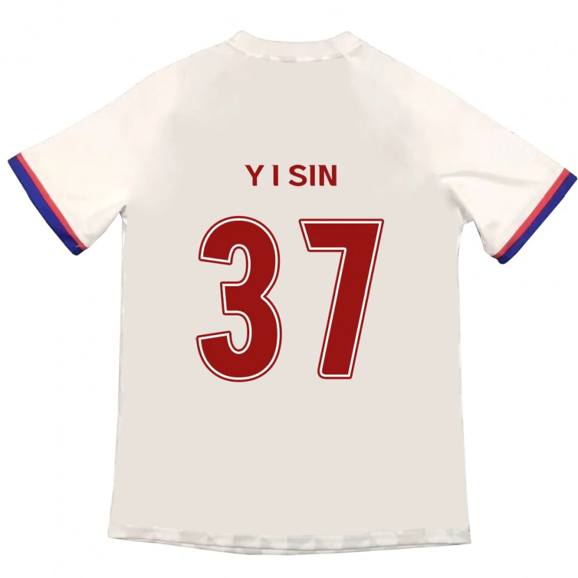 Danxen Børn Il-Yeon Sin #37 Royal Blå Rød Udebane Spillertrøjer 2025/26 Trøje T-Shirt