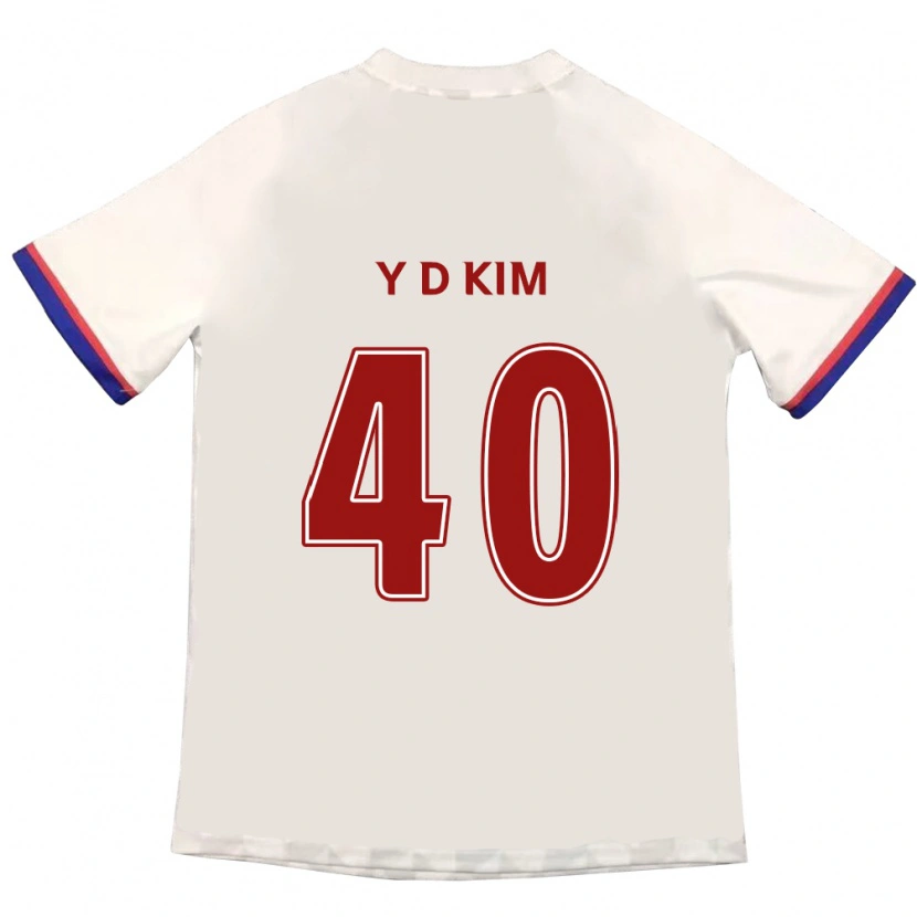 Danxen Børn Do-Yoon Kim #40 Royal Blå Rød Udebane Spillertrøjer 2025/26 Trøje T-Shirt