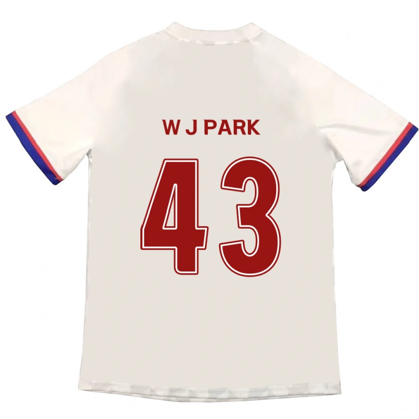 Danxen Børn Jin-Woo Park #43 Royal Blå Rød Udebane Spillertrøjer 2025/26 Trøje T-Shirt