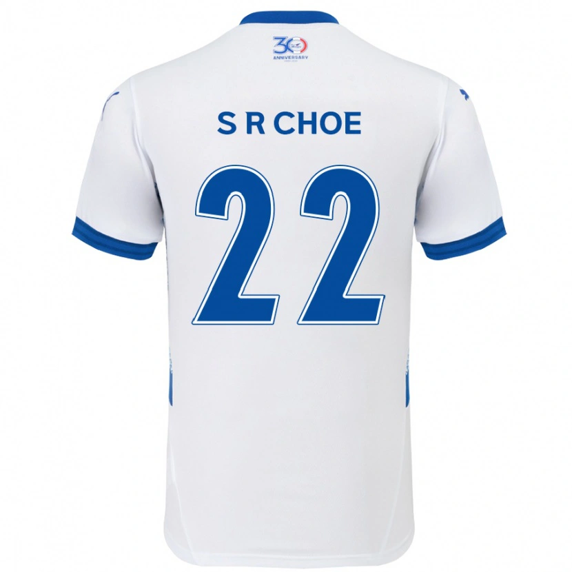 Danxen Børn Ryun-Seong Choe #22 Royal Blå Hvid Udebane Spillertrøjer 2025/26 Trøje T-Shirt