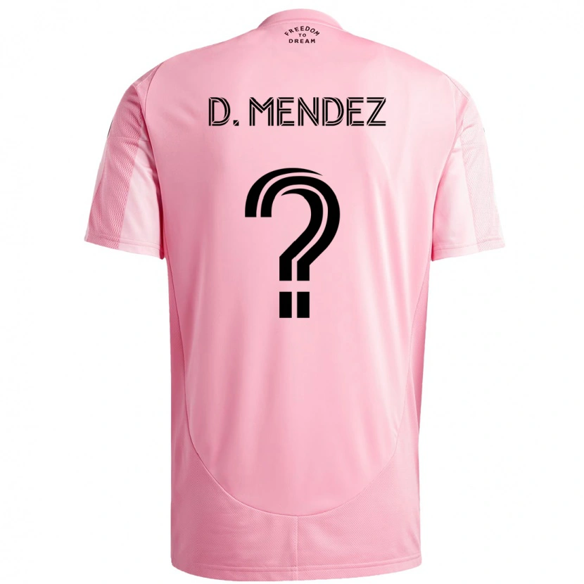 Danxen Mænd Dylan Mendez #0 Sort Pink Hjemmebane Spillertrøjer 2025/26 Trøje T-Shirt