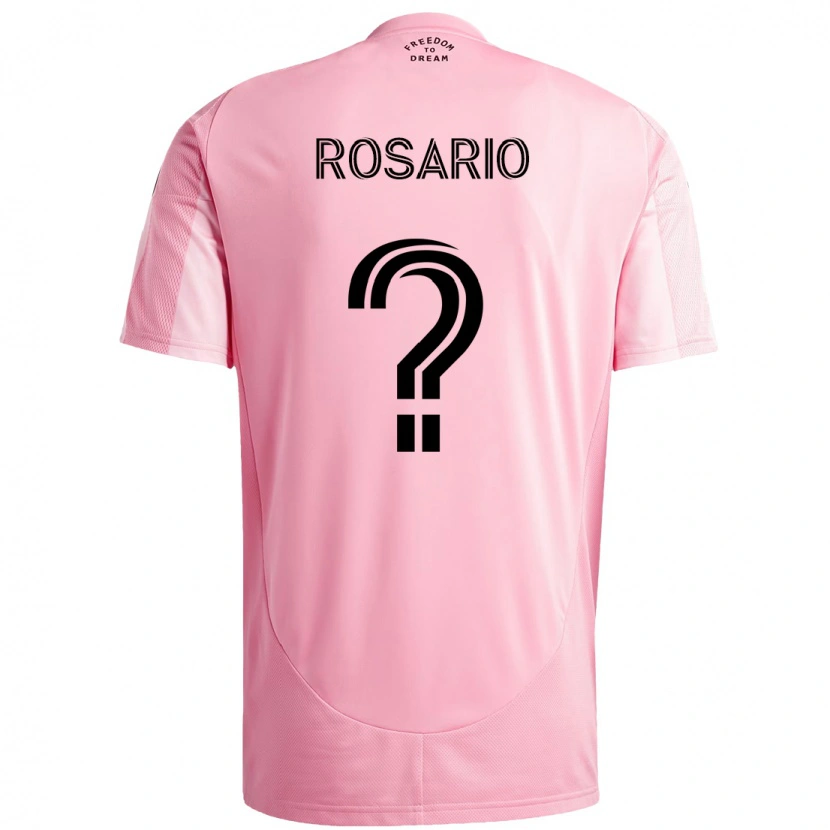 Danxen Mænd Adrian Rosario #0 Sort Pink Hjemmebane Spillertrøjer 2025/26 Trøje T-Shirt