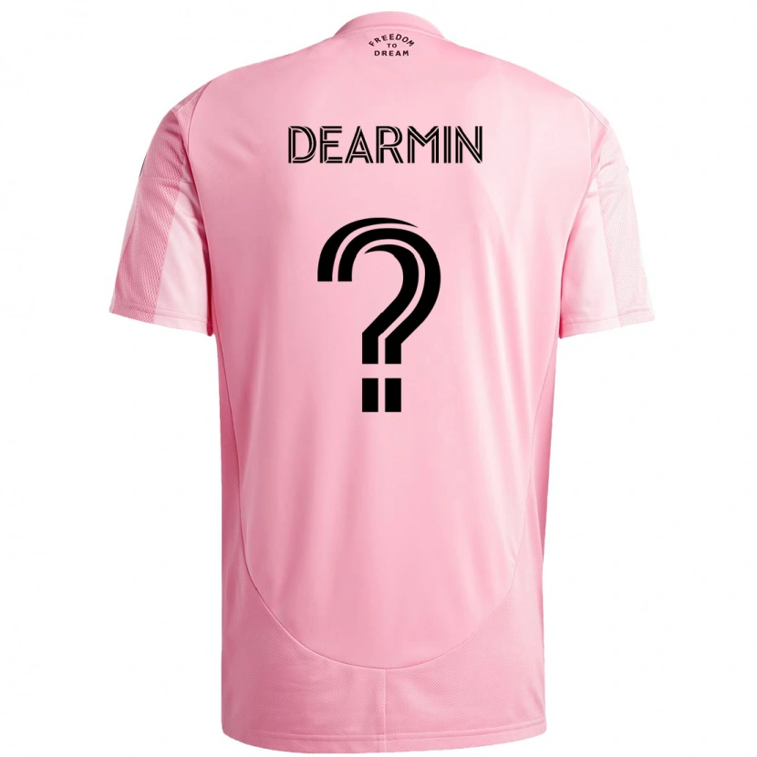 Danxen Mænd Nash Dearmin #0 Sort Pink Hjemmebane Spillertrøjer 2025/26 Trøje T-Shirt