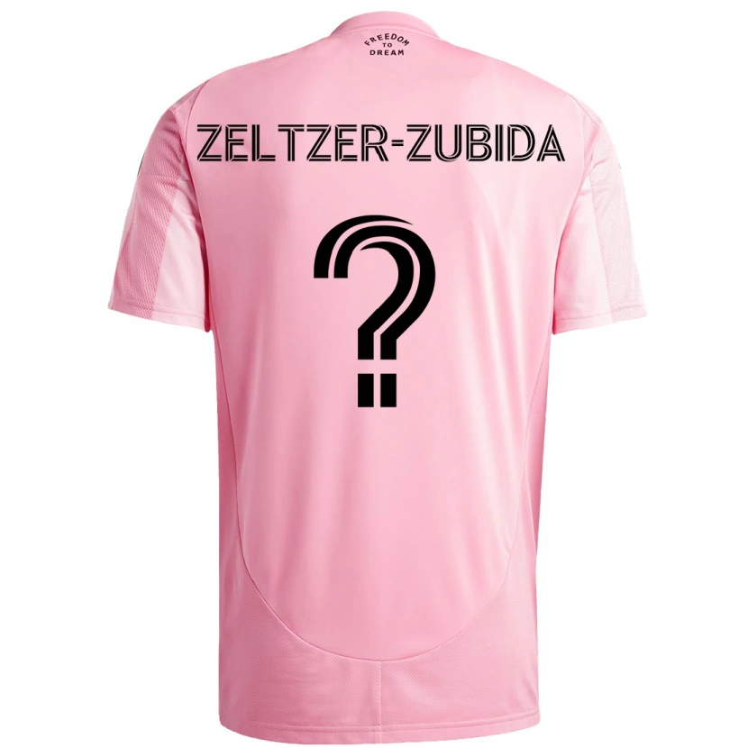 Danxen Mænd Idoh Zeltzer-Zubida #0 Sort Pink Hjemmebane Spillertrøjer 2025/26 Trøje T-Shirt