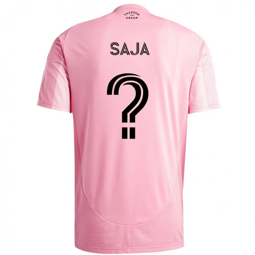 Danxen Mænd Mateo Saja #0 Sort Pink Hjemmebane Spillertrøjer 2025/26 Trøje T-Shirt