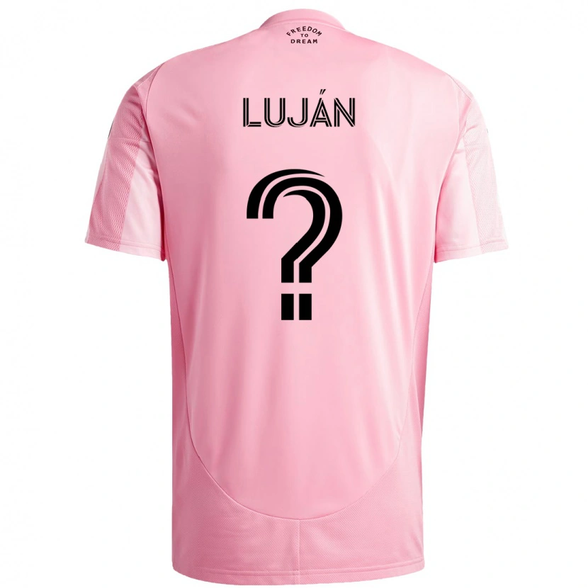 Danxen Mænd Gonzalo Luján #0 Sort Pink Hjemmebane Spillertrøjer 2025/26 Trøje T-Shirt