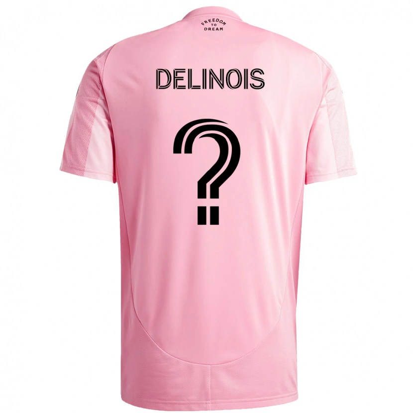 Danxen Mænd Lovens Delinois #0 Sort Pink Hjemmebane Spillertrøjer 2025/26 Trøje T-Shirt