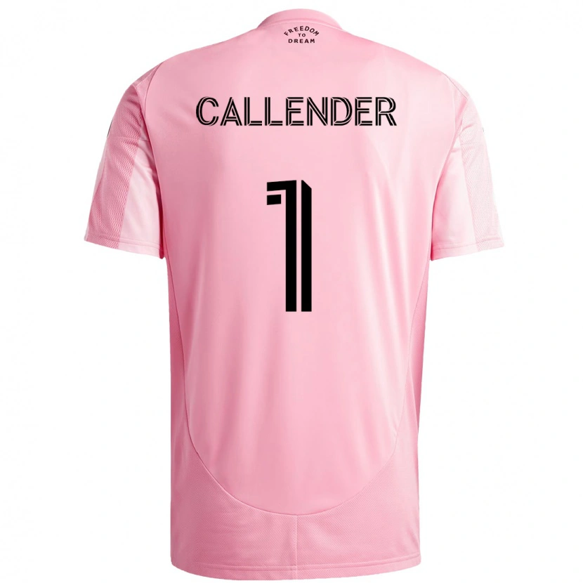 Danxen Mænd Drake Callender #1 Sort Pink Hjemmebane Spillertrøjer 2025/26 Trøje T-Shirt