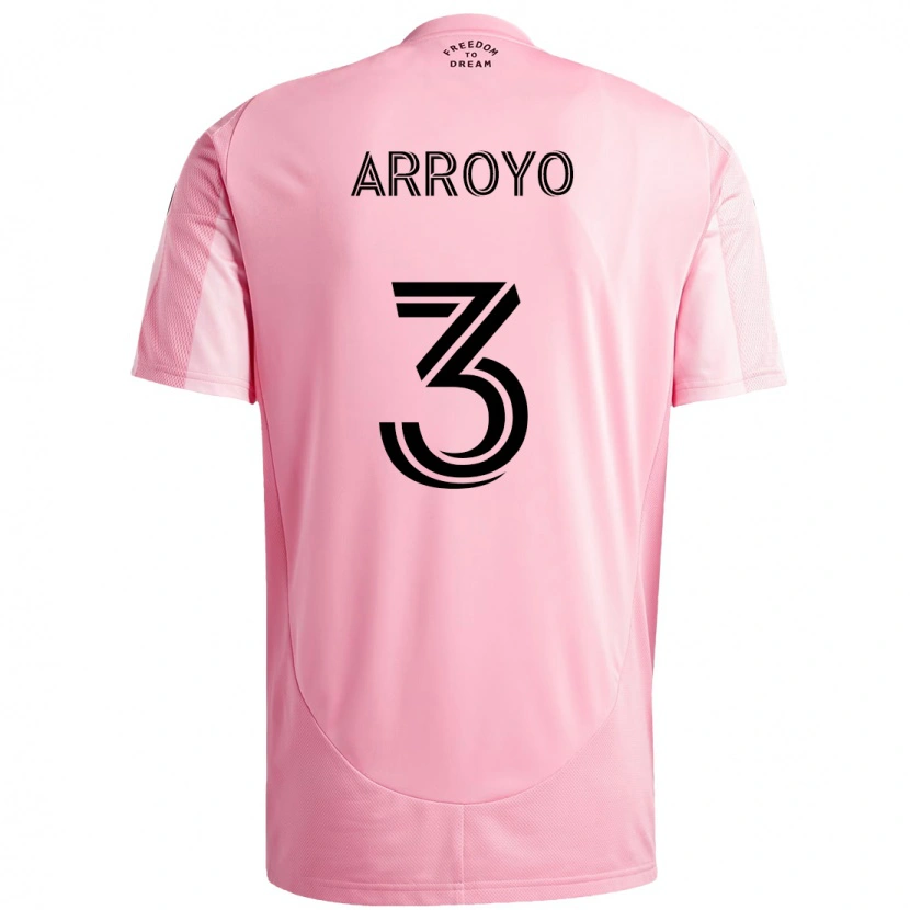 Danxen Mænd Dixon Arroyo #3 Sort Pink Hjemmebane Spillertrøjer 2025/26 Trøje T-Shirt