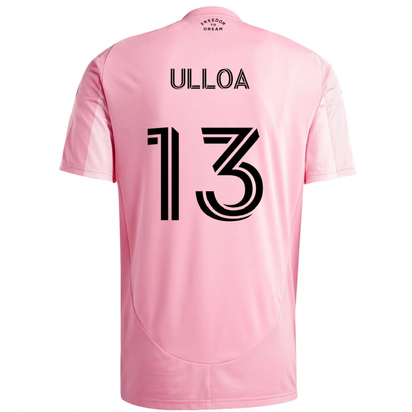 Danxen Mænd Víctor Ulloa #13 Sort Pink Hjemmebane Spillertrøjer 2025/26 Trøje T-Shirt