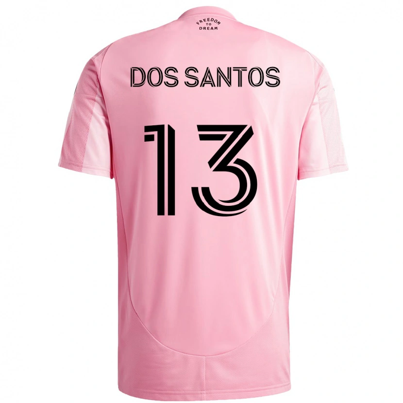 Danxen Mænd Cj Dos Santos #13 Sort Pink Hjemmebane Spillertrøjer 2025/26 Trøje T-Shirt