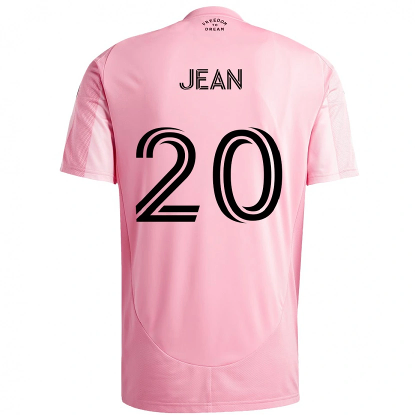 Danxen Mænd Corentin Jean #20 Sort Pink Hjemmebane Spillertrøjer 2025/26 Trøje T-Shirt