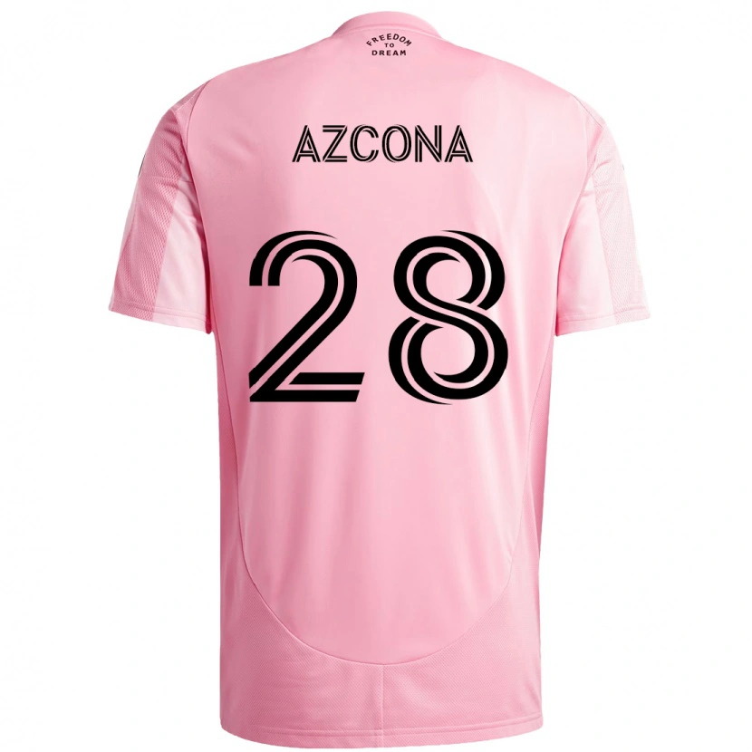 Danxen Mænd Edison Azcona #28 Sort Pink Hjemmebane Spillertrøjer 2025/26 Trøje T-Shirt