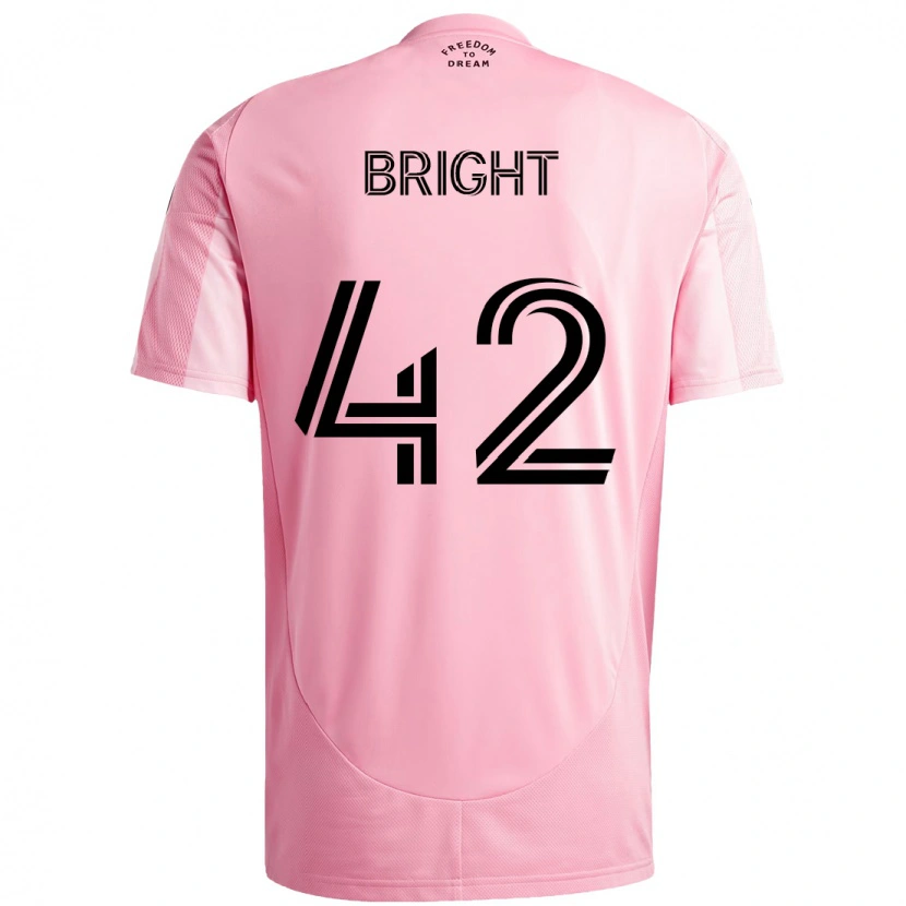 Danxen Mænd Yannick Bright #42 Sort Pink Hjemmebane Spillertrøjer 2025/26 Trøje T-Shirt