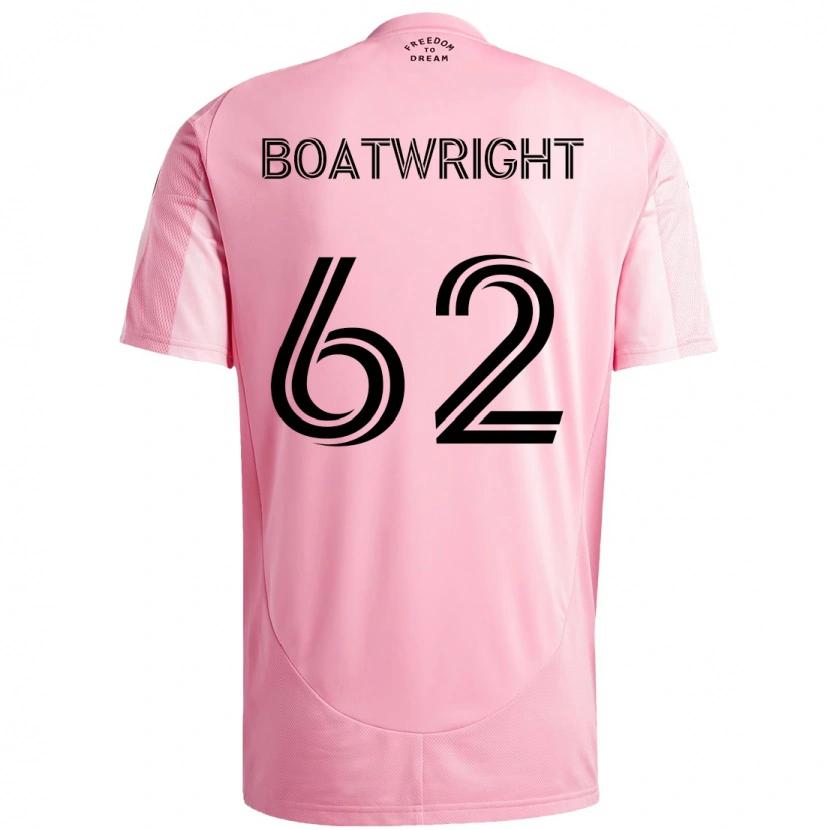 Danxen Mænd Israel Boatwright #62 Sort Pink Hjemmebane Spillertrøjer 2025/26 Trøje T-Shirt