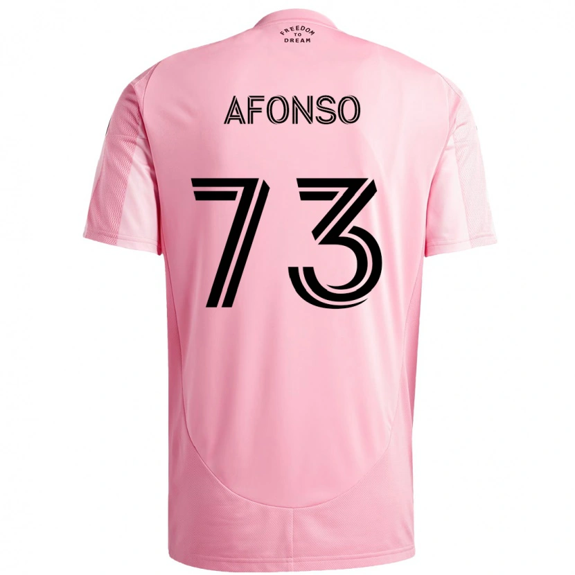 Danxen Mænd Leo Afonso #73 Sort Pink Hjemmebane Spillertrøjer 2025/26 Trøje T-Shirt