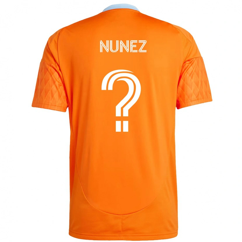 Danxen Mænd José Núñez #0 Lilla Orange Hjemmebane Spillertrøjer 2025/26 Trøje T-Shirt